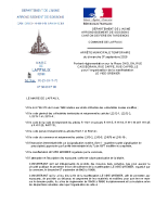 Arrêté municipal temporaire de circulation et de stationnement.